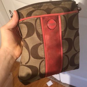 Coach Signature Crossbody (orange)